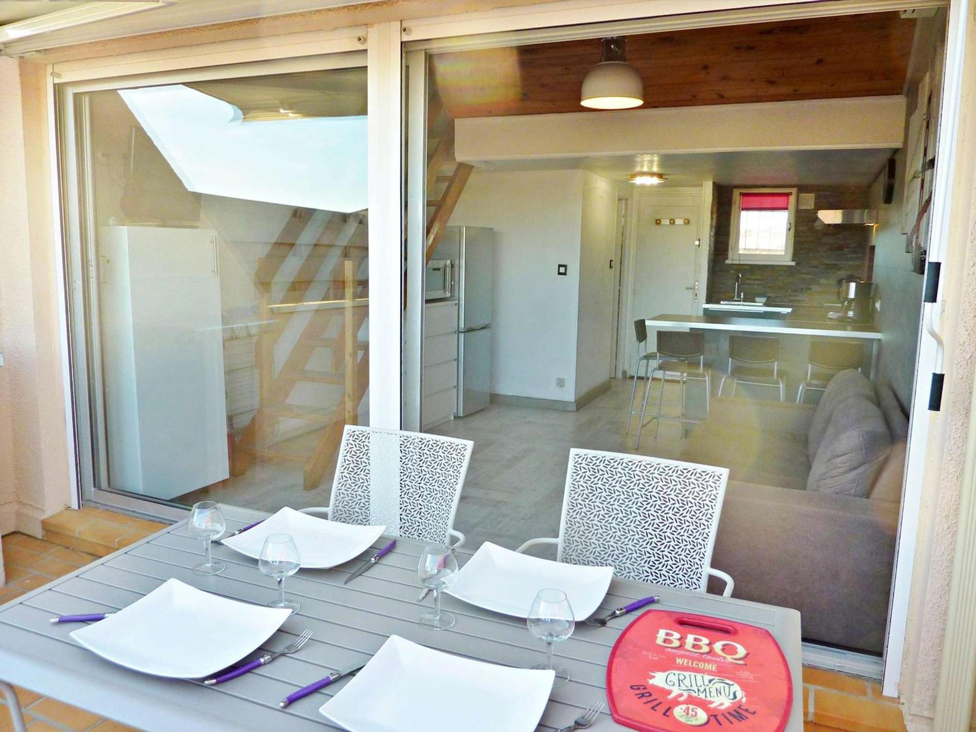 Duplex Renove Avec Clim, Terrasse Et Parking A Marseillan - Fr-1-387-162 Lejlighed Eksteriør billede