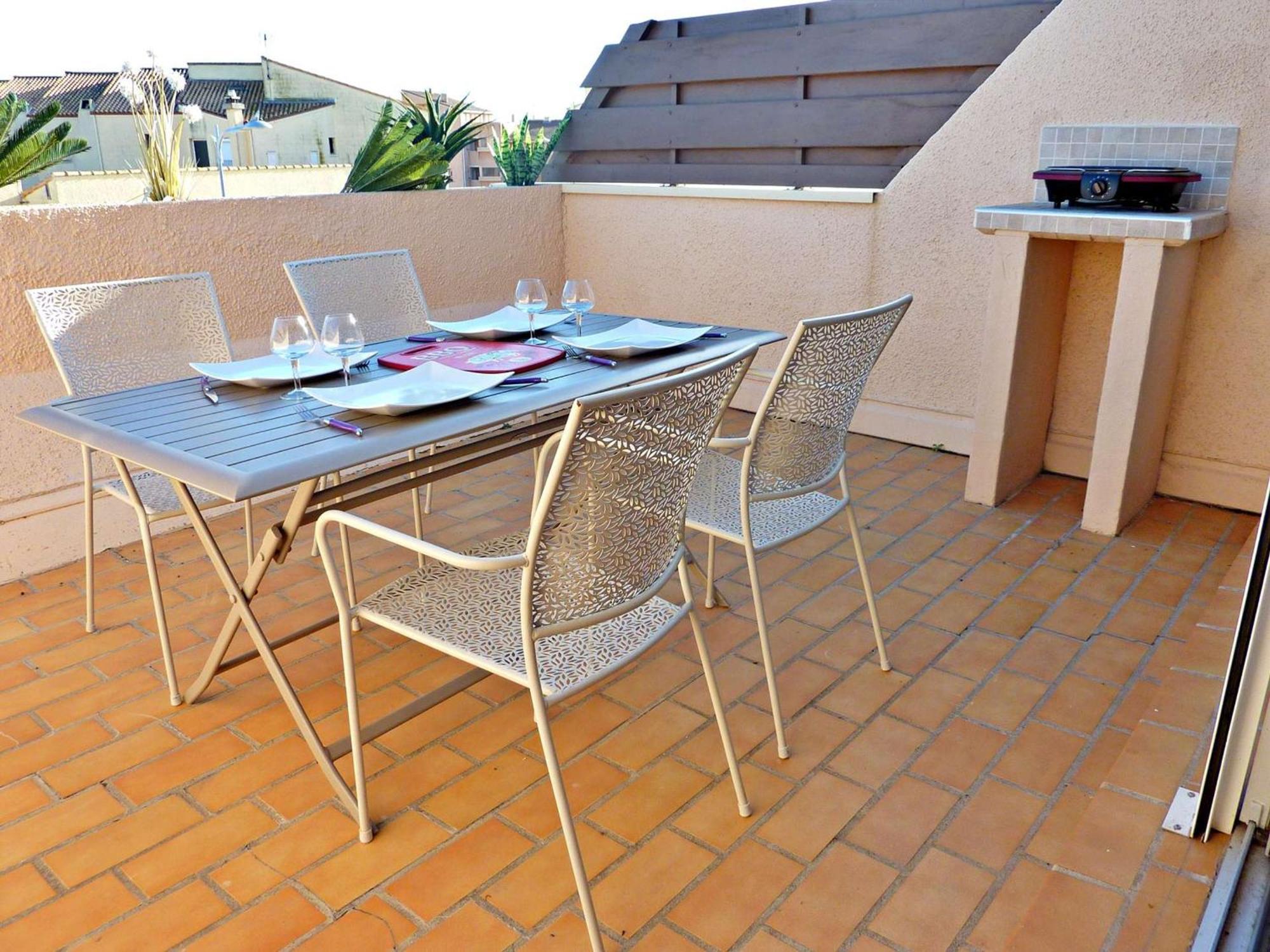 Duplex Renove Avec Clim, Terrasse Et Parking A Marseillan - Fr-1-387-162 Lejlighed Eksteriør billede